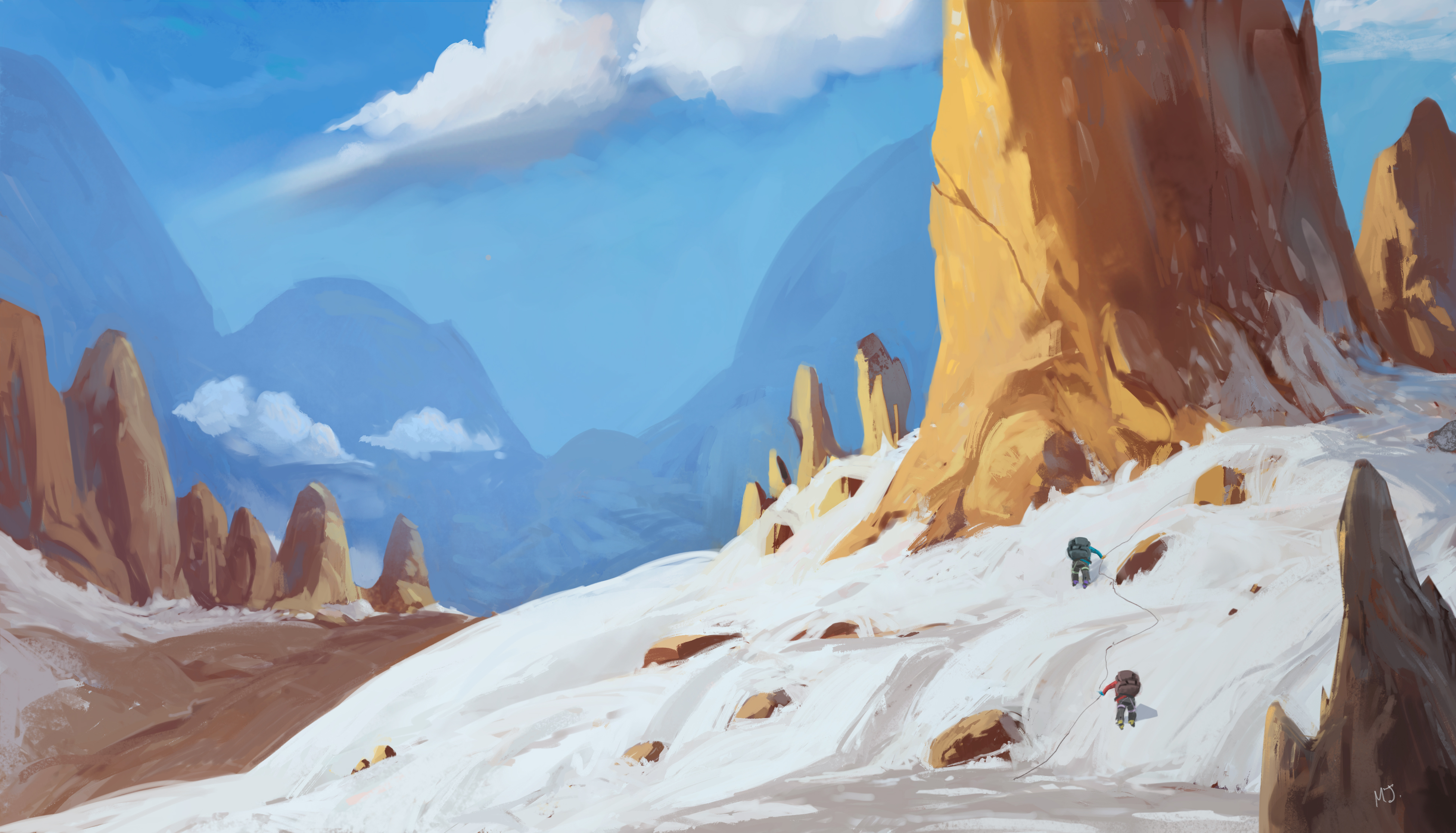 Fantasy environment illustration